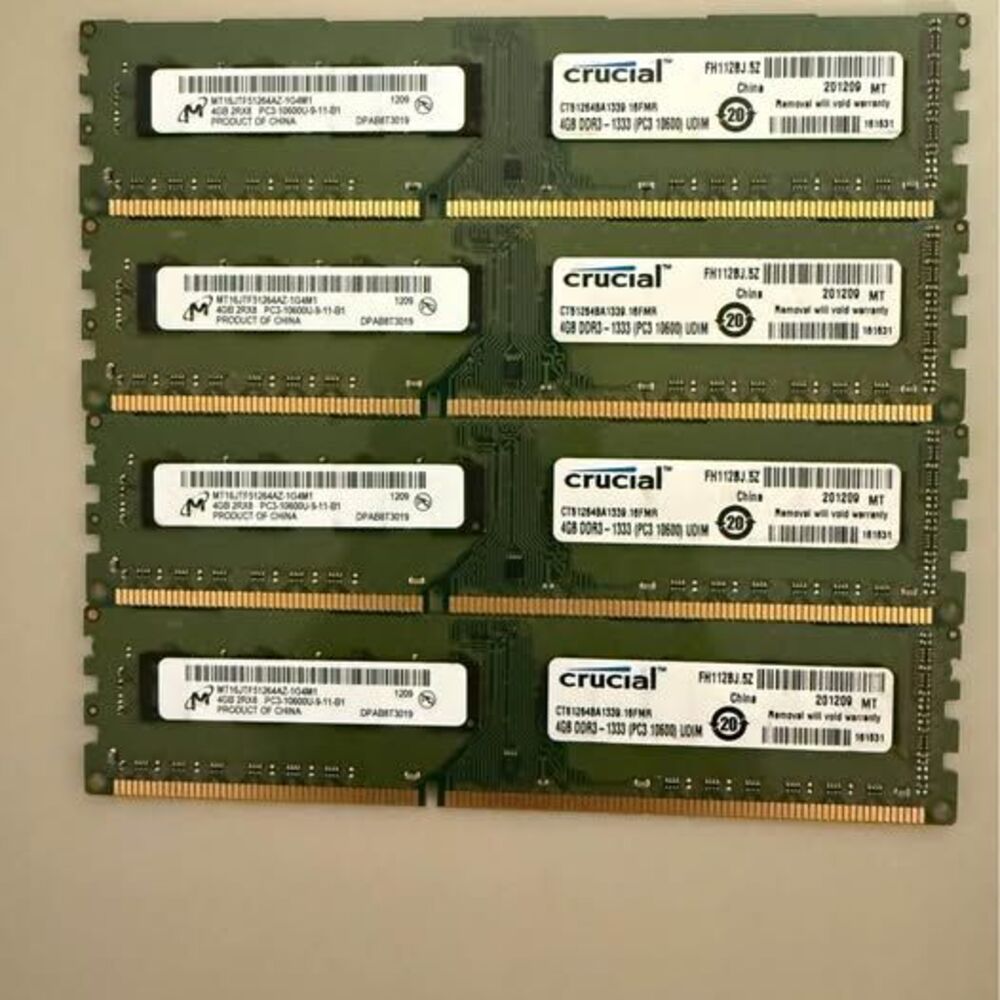 Crucial ddr3 4x4gb (16gb) 1600mhz